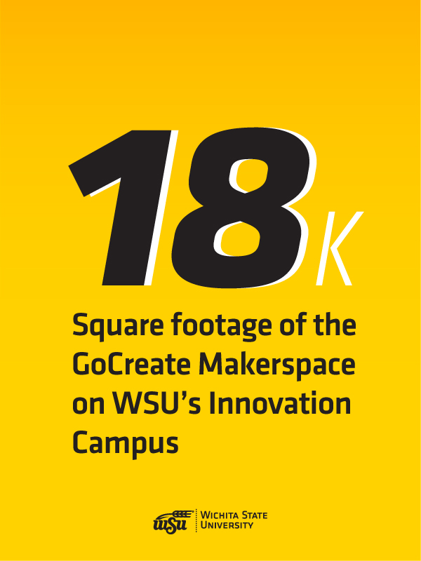 18K - Square footage of the GoCreate Makerspace on 蜜汁TV's Innvoation Campus